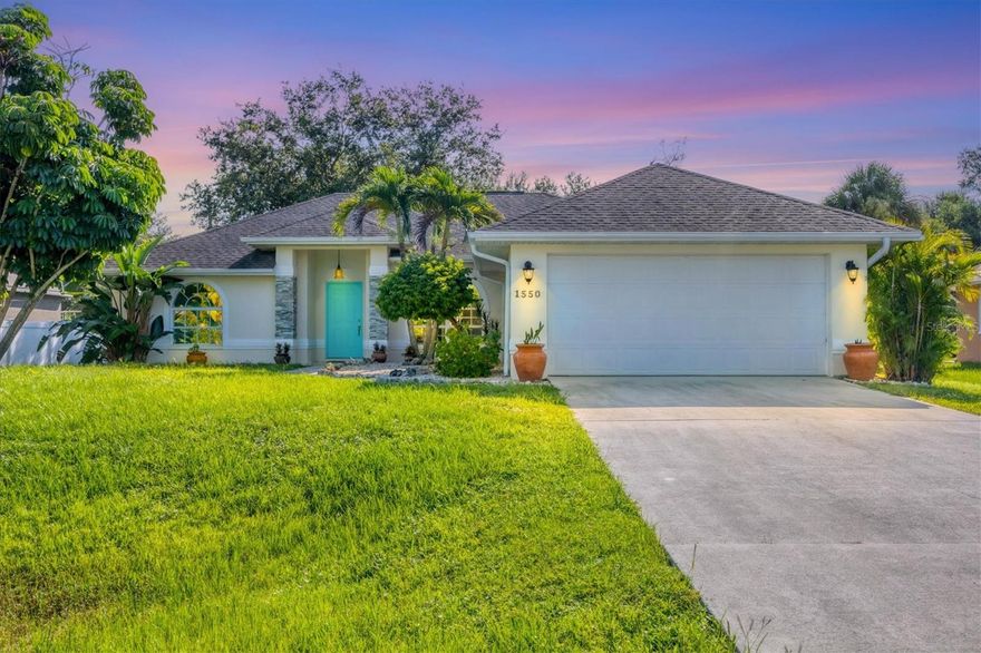 Gorgeous 3BR/2BA Home with Spa, Bonus Room & Upgrades Galore!
PUBLIC WATER! NO HOA OR CDD! NOT FLOOD ZONE!
Welcome to your dream home! This immaculate 3 bedroom, 2 bathroom residence with a 2-car garage features a built-in in-ground spa, beautiful ceramic tile throughout, and a spacious open floor plan with cathedral ceilings.
The kitchen is a chef’s delight with granite countertops, updated backsplash and large single sink and touchless faucet (2022), a Gas stove, and newer stainless steel appliances. Enjoy casual dining at the breakfast bar. dishwasher, counter depth premium refrigerator, and modern finishes.
Relax in luxury on the screened-in lanai, featuring travertine flooring (2022) and access to your private spa with a brand-new motor (2025). The large bonus room is ideal for a man cave, playroom, craft room, or office — the possibilities are endless!
The master suite includes French doors to the lanai, his and hers walk-in closets, and a bump-out for extra space. The ensuite bathroom, recently updated, boasts a skylight, walk-in shower, and a separate soaking tub.
The guest bedrooms completely are generously sized with large closets, with brand new light/fan and the second bathroom completely remodeled (2024) also features a skylight and a shower. 
Additional features:
New sprinkler system and backflow valve (2024)
Roof replaced in 2016
Septic tank cleaned (June 2024)
Gas lines installed in 2016 for stove and dryer (Calkins Gas tank rented, prepaid through May 2026, $64/yr)
Hurricane shutters for peace of mind.
Concrete slab for grilling and a shed with electric – perfect for a workshop or extra storage!
Excellent location near the Warm Mineral Springs and the NEW Sarasota County Public Hospital Board approved a $450 million plan today to build North Port’s first hospital on North Sumter Boulevard in North Port . Discover the nearby pristine Gulf beaches, where you can bask in the sun, partake in water activities, or simply relish the tranquility of the ocean. Embark on nautical adventures from the conveniently located marinas, allowing you to explore the region's captivating waterways and nearby islands. Fishing enthusiasts will delight in the world-class fishing opportunities, while golf aficionados can indulge in a variety of renowned golf courses. North Port is known for its thriving shopping and dining scene, featuring a diverse range of retail centers, boutiques, and restaurants. Immerse yourself in the vibrant downtown area, boasting charming shops, art galleries, and entertainment venues. The city hosts numerous cultural events, festivals, and community gatherings throughout the year, ensuring there's always something exciting happening. Beyond the city's amenities, this vacant lot offers proximity to breathtaking nature parks and preserves. Nature enthusiasts will find endless opportunities to connect with the outdoors just moments away from this property. North Port also boasts excellent educational institutions, reliable medical facilities, and convenient transportation options. The city's welcoming community and strong sense of belonging make it an ideal place to establish roots and create lasting memories. Do not miss out on this exceptional opportunity to craft your dream home or invest in a prime location.Experience the best of Florida with nearby beaches, golf courses, and outdoor recreational activities just a short drive away. Don't miss out on the chance to own this extraordinary home.