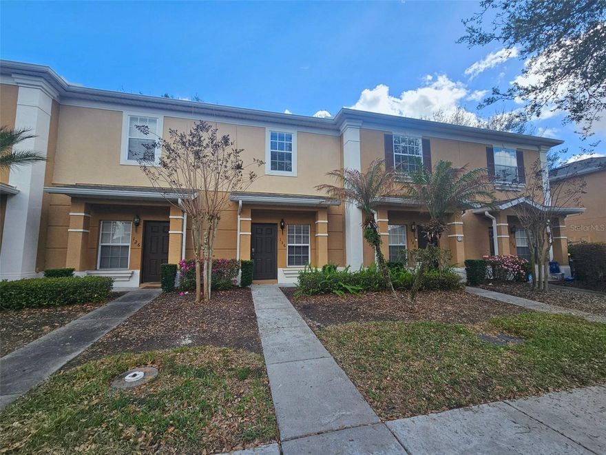 This newly updated 2-story townhouse in Davenport offers comfortable living with modern finishes. The interior features brand new laminate flooring installed throughout the upstairs, complementing the freshly painted walls and updated aesthetic. The kitchen is equipped with brand new black stainless steel appliances, providing a sleek and functional space. With 2 bedrooms and 2.5 bathrooms, this property is designed for ease of living. Residents can enjoy scenic views and access to a community pool, perfect for relaxation and recreation. Located in a tranquil, well-maintained section of Davenport, the area provides a peaceful suburban atmosphere. Nearby amenities include Posner Park for shopping, dining, and entertainment, as well as easy access to Publix Super Market at Loughman Crossing and ChampionsGate Golf Club. This townhouse presents a wonderful opportunity to embrace a relaxed lifestyle in a desirable location.