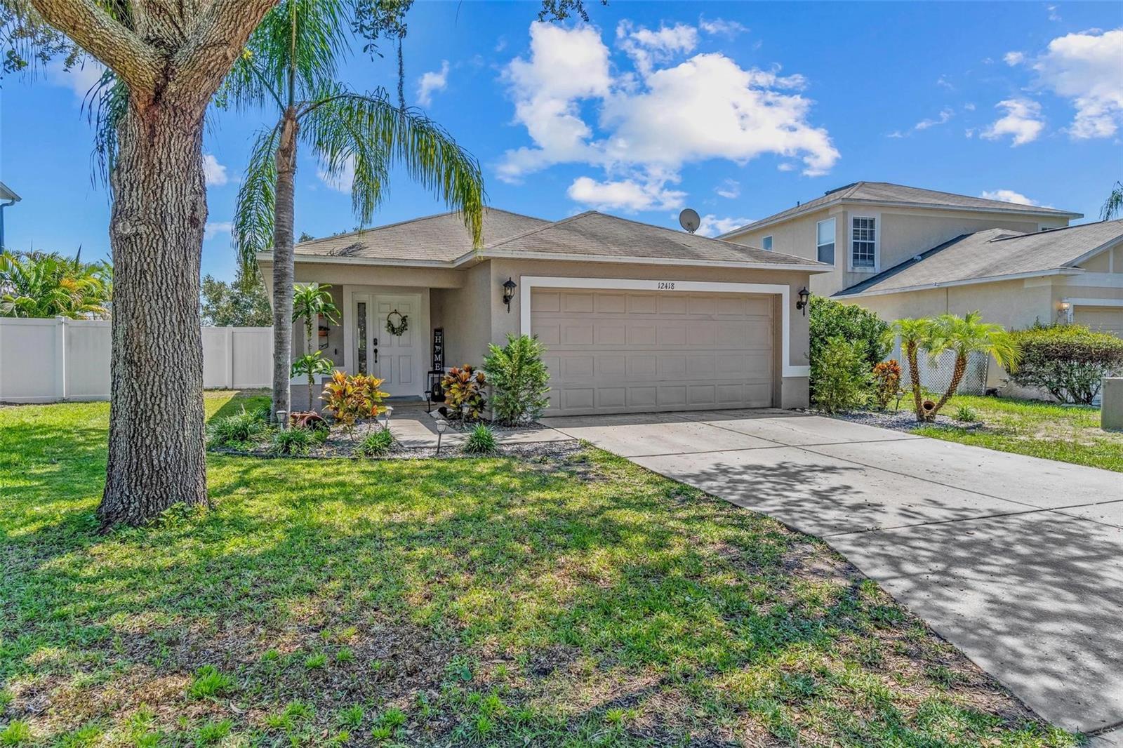 Move-in ready 3 bedroom, 2 bathroom with bonus area in the highly sought after gated community of The Verandahs. This property features a brand new AC unit and a new roof scheduled to be installed before closing. The open floor plan allows the home to be bathed in natural light from the many windows, and has beautiful direct views of the pond from the main living areas. The backyard is fully fenced and includes plenty of space to lounge, as well as turf, a play area, and a covered patio overlooking the water. Low HOA fees, no required flood insurance, and no storm damage. Convenient location just off the Veterans for easy commuting. Check out the 3D tour and schedule a showing today!