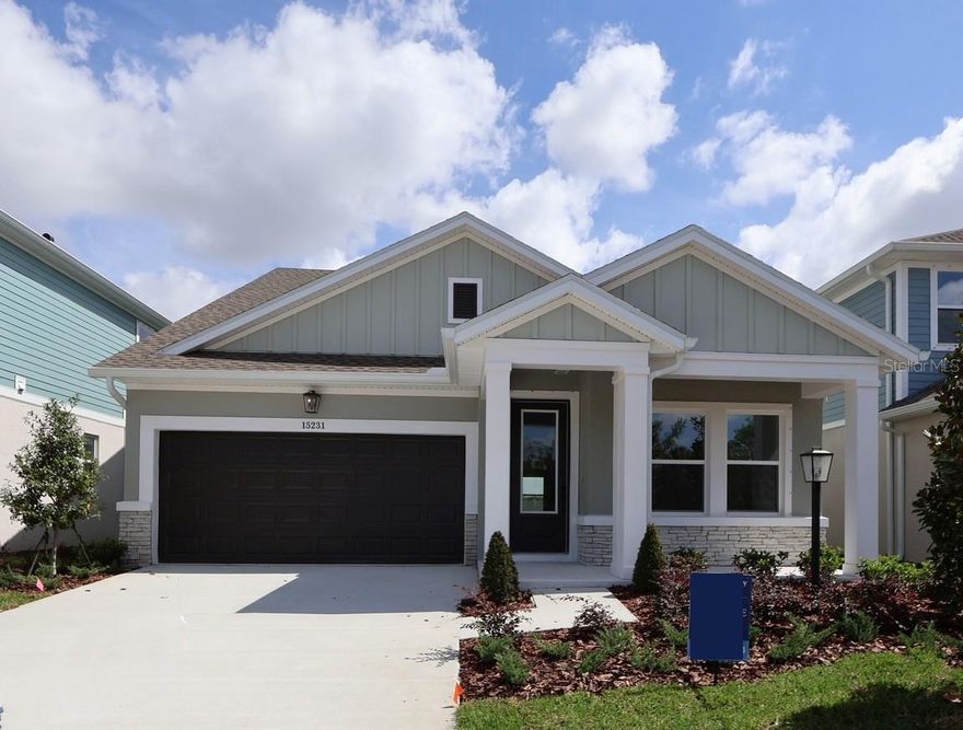 Under Construction. Discover the Allman by David Weekley Homes at Eastlyn in Bradenton, FL. We nicknamed this home, “The Clark Kent,” because of its unassuming nature from the street, however when you go inside you discover that it is much more than it appears! Just ten minutes from I-75 and SR 64 you'll find this two-story home beautifully designed for you, where modern elegance meets everyday functionality. With no CDD Fees and a low-HOA, Eastlyn provides a peaceful setting that's close enough to the highway to be convenient, yet far enough away to avoid the big city traffic. Only a 4-minute drive from groceries, or 10 minutes to the Costco/Target shopping center where you'll find a variety of stores and top restaurants. Easy access to Sarasota, St. Petersburg, and Tampa, allows you to enjoy big city amenities when you want them and serene relaxation when you don't. This spacious floor plan offers 3 bedrooms, 2.5 bathrooms, 3 car tandem garage and a large upstairs retreat that can serve as a game room, home theater, or quiet reading nook, all backed by David Weekley Homes' comprehensive 1-2-10 warranty. The chef in you is sure to love the upgraded gourmet kitchen – it’s a showstopper, featuring quartz countertops, and a large island for entertaining or casual eating.  The seamless flow into the open-concept dining and family areas. Outstanding use of windows and natural light gives you a feeling of warmth throughout. At the rear of the home, the Owner’s Retreat provides a private escape with a spa-inspired Super Shower, and a nice walk-in closet. The flooring choices throughout are sure to please with durable laminate flooring running through the main living spaces downstairs, blending style with practicality and tile is in the bathrooms and the bedrooms and upstairs are carpeted.  An extended covered lanai with 12' sliders extends the living space outdoors, perfect for morning coffee or evening conversations under the Florida sky. Call to chat with our David Weekley Homes Team to learn more about your next home in Bradenton, FL!