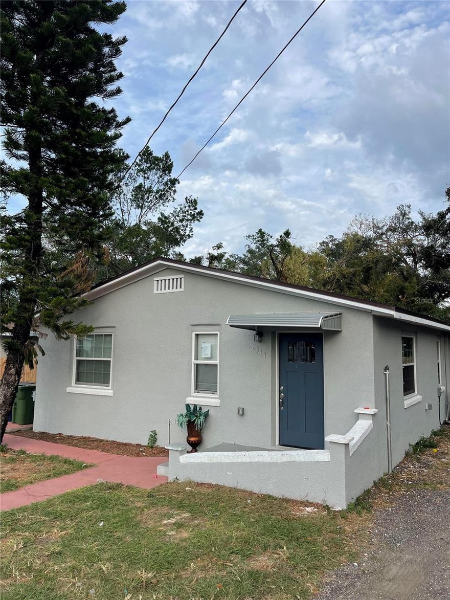 Great opportunity for homeowners or investors!

This charming property features 2 bedrooms and 1 bathroom, plus a new construction bonus room 592 sf2 (permit approved by the city of Tampa) with great potential to be converted into a modern in-law suite. This additional space could easily be transformed into a separate living area with a small living 1 bedroom/ 1bathroom, kitchen, dining area, laundry connection making it perfect for extended family, guests, or as a rental income opportunity.

The home sits on a nice-sized lot with plenty of outdoor space, ideal for entertaining, future expansion, or creating your own outdoor retreat.

The property was completely remodeled in 2023, offering a modern, comfortable feel and making it move-in ready. The functional layout provides flexibility and great potential to adapt the space to your needs.