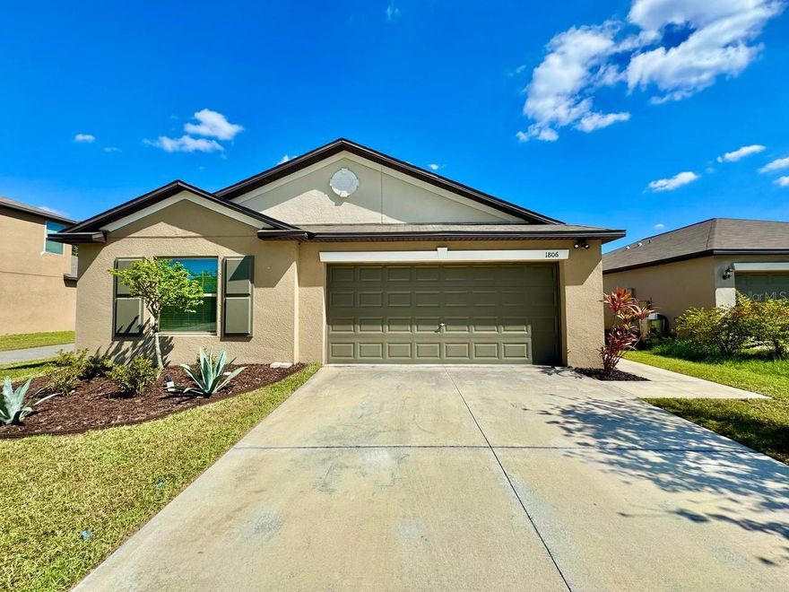 Welcome to this spacious and well-maintained 4 bedroom, 2-bathroom home with a two-car garage, located in the desirable community of Spencer Creek in Ruskin. Featuring an open and airy floorplan, this home is perfect for both everyday living and entertaining. The kitchen is a dream, complete with stainless steel appliances, granite countertops, and an abundance of cabinetry and storage space ideal for the home chef. Enjoy easy-care ceramic tile in the main living areas and plush carpeting in the bedrooms for added comfort. The primary suite offers a peaceful retreat with a large walk-in closet and an en-suite bathroom featuring dual sinks, multiple light settings on bathroom mirrors, and a walk-in shower. Enjoy the outdoors and entertain with a fully fenced in yard and no rear neighbors. Step outside to enjoy the family-friendly amenities of Spencer Creek, including basketball courts, playgrounds, and a community pool. Conveniently located near major highways, as well as plenty of shopping and dining options, this home offers the best of comfort and convenience. In addition to the advertised base rent, all residents are enrolled in the Resident Benefits Package (RBP) for $50.00/month which includes HVAC air filter delivery, credit building to help boost your credit score with timely rent payments, utility concierge service making utility connection a breeze during your move-in, and much more! More details upon application. Pets welcome, max 2. Vacant and available now.