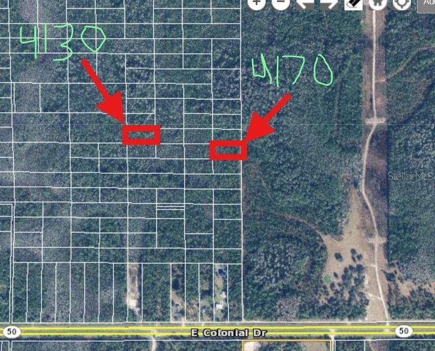Unlock the potential of this 1.26-acre parcel nestled in the heart of East Orange County. Zoned A-2 (Farmland Rural District), this unimproved and currently inaccessible lot offers a rare opportunity for land banking, recreational use, or future development in a rapidly evolving corridor.
Surrounded by natural Florida landscape and located near Dill Road, this landlocked property is ideal for visionary investors seeking long-term value. With no legal or physical road access, buyers must conduct due diligence regarding easements, access routes, and development feasibility. (Coordinates: Approx. 28.5639° N, 81.0669° W) Seller had another land MLS O6360638.
Whether you're looking to hold for future growth, explore off-grid possibilities, or secure a slice of untouched Florida wilderness, this parcel offers strategic positioning in the path of progress.