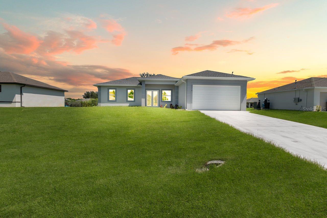 Discover an exquisitely crafted three-bedroom sanctuary enhanced by a versatile den, where contemporary elegance meets thoughtful functionality across 1,642 square feet of meticulously designed living space. This newly listed residence showcases superior construction quality that speaks to discerning homeowners who appreciate architectural integrity and lasting craftsmanship.
The heart of this exceptional home features state-of-the-art appliances that transform culinary endeavors into delightful experiences, seamlessly blending efficiency with sophisticated style. Two beautifully appointed bathrooms offer refined comfort and convenience, while the primary bedroom serves as a tranquil retreat from daily demands.
What truly distinguishes this remarkable property is its generous lot size, providing endless possibilities for outdoor entertainment, gardening pursuits, or simply enjoying Florida's glorious sunshine in complete privacy. The expansive grounds offer both aesthetic appeal and practical versatility, creating an oasis where memories are made and dreams take root.
Nestled within the vibrant Lehigh Acres community, residents enjoy convenient access to quality educational institutions, comprehensive shopping destinations, and essential services. The neighborhood's strategic location provides the perfect balance of suburban tranquility and urban accessibility, where tree-lined streets foster genuine community connections.
The additional den space offers remarkable flexibility, easily transforming into a home office, creative studio, guest accommodation, or personal library depending on your lifestyle needs. This thoughtful design element demonstrates the home's adaptability to evolving family dynamics.
Every detail reflects meticulous attention to quality, from the solid construction foundation to the carefully selected finishes that enhance both durability and aesthetic appeal. This residence represents more than mere shelter; it embodies a lifestyle choice for those who refuse to compromise on excellence.
The surrounding area's mature landscaping and well-maintained infrastructure create an inviting atmosphere where neighbors become friends and community pride flourishes naturally.