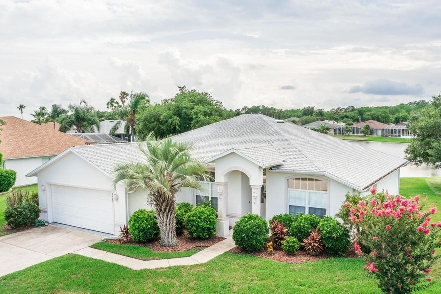 This 3/2/2 beauty can be found in popular Waters Edge subdivision. Great condition! The house is light and bright. Floor plan has separate Living Room, Den, formal dining and an eat-in Kitchen. Awesome, serene setting overlooking the lake. New roof in 2017. New A/C in 2017. Great price for this home & ready for a quick close. Square footage received from tax rolls. All information intended to be accurate, but can not be guaranteed. ;Water: City