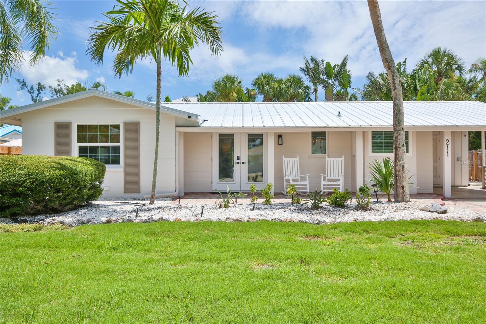 AVAILABLE 2026 Season and July-Nov. 2025. Fantastic pool home located .4 mile from Siesta Beach access! Enjoy this completely renovated 3 bedroom / 2bath pool home in Palm Island on Siesta Key. With comfort in mind, vacation memories are waiting to be made here! All furnishings, appliances and flooring are new and decorated in coastal colors. Enjoy a morning walk to the powdery sand beach less than a mile away or enjoy swimming in your own salt water heated pool. Siesta Key has made #1 Beach for many years! Siesta Village has lots of shops to browse and restaurants to explore! Please Note: Property Owner has installed an audio/video enabled doorbell on front door to monitor home security (audio/video access not available to guest). All bedrooms and living room are equipped with Smart TV's. This home may be available for shorter stays, please call for rates. Non-aggressive dog welcome with owners approval.
