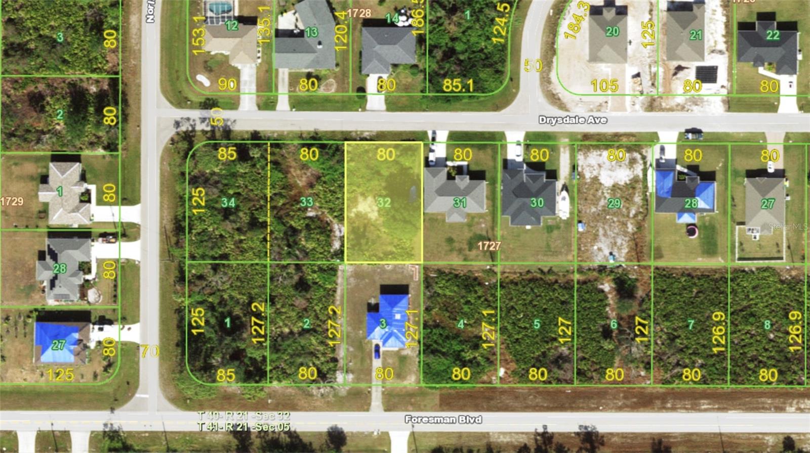 This trust sale offers one of the most aggressively priced residential lots in Port Charlotte! Located at 13171 Drysdale Avenue, this standard-sized 80 by 125 foot parcel is listed at just $19,900, making it one of the lowest-priced lots in the area. Surrounded by new construction and situated in a quiet, well-established neighborhood, this property presents an exceptional opportunity for builders, investors, or future homeowners. Zoned RSF3.5 for single-family use, the lot is not in a flood zone and has electric service nearby. With no HOA restrictions and easy access to shopping, dining, golf, and the Gulf beaches, this location combines value and convenience. The estate is motivated to sell, and this lot is priced to move—don’t miss your chance to secure a piece of Florida paradise at an unbeatable price.