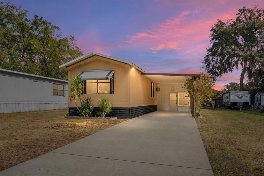 Looking for an affordable home that feels welcoming and spacious? This well maintained 2 bedroom, 2 bath mobile home offers a comfortable layout with an enclosed front room that's great for relaxing and enjoying the Florida lifestyle. A BONUS room provides flexible space that could easily be used as a third bedroom, home office, or guest area. The fresh exterior paint gives the home a refreshed look and improved curb appeal. Priced to sell, this home is a great opportunity for first-time buyers, part time residents, or anyone seeking comfortable living on a budget.