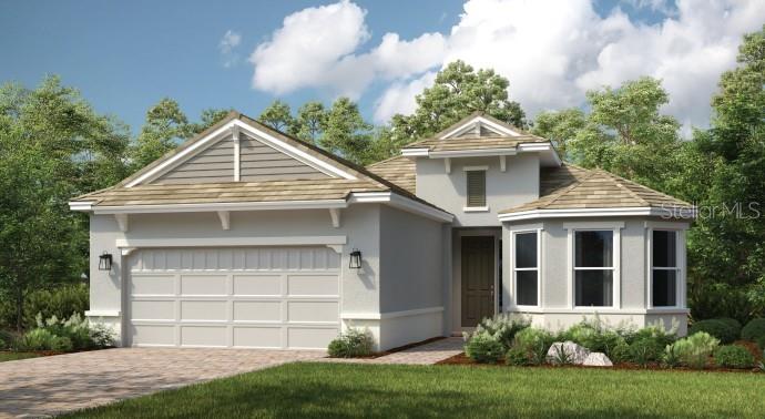 New Construction ~ Ready Now! Built by America's Most Trusted Homebuilder. Esplanade offers a vibrant, resort-style lifestyle with endless opportunities to energize your body, mind, and spirit. From the moment you arrive, you’ll experience a world of fun and relaxation, with access to the Hub, Rendezvous Park, and Turner Park—and soon, The Venue! Get ready for exciting amenities like a Bahama Bar & Grill, resort-style pool, state-of-the-art fitness center, bocce ball courts, bark park, and more. Welcome to the Farnes at 8084 Moonbeam Avenue in Esplanade at Skye Ranch. Upon entering the Farnese, you'll find a secondary bedroom with a full bathroom and a private study on one side. On the other side, there's another secondary bedroom with a full bathroom, a laundry room, powder room, and convenient garage entry. At the heart of the home is the stunning designer kitchen, featuring an expansive island with quartz countertops that makes meal prep a breeze. The kitchen flows effortlessly into the gathering room and casual dining area, creating a perfect space for entertaining. Step out to the extended lanai, where you can unwind and take in the breathtaking Gulf Coast sunsets. The primary suite, tucked at the back of the home, offers a private retreat with a bay window, dual vanities, a spacious shower, and an oversized walk-in closet. Discover the beauty and comfort of the Farnese by visiting this exceptional community today! Additional Highlights Include: Gourmet kitchen, study, bedroom 3, full bathroom 3, pocket sliding glass door, 8' interior doors, and covered outdoor lanai. Photos are for representative purposes only. MLS# A4661012