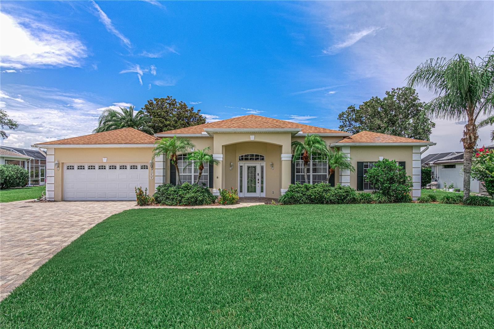 Enter into this Executive Style Pool Home in the desirable community of Sterling Chase, 4 Bedrooms and 3 Baths. Luxury surrounds you as you enter into this home, a formal dining area to the left and office or flex space to your right, then your eyes move through the living area to the pool and pond view in this open floor plan. The oversized master with its tray ceiling has a spa like en-suite with a jetted tub, separate glass shower, double sinks and a door to the pool deck. The kitchen features wooden cabinets, granite counter tops, great double door pantry closet and a dining area that overlooks the pool. The 4th bedroom has its own en-suite that also leads to the pool. This 2,724 sq ft home has 12 foot ceilings that are adorned with double crown in the main living areas, the open floor plan makes this home a delight to entertain in, with almost a wall of glass looking out to beautiful newly screened pool area that overlooks a peaceful pond. This home is the perfect canvas to turn your imagination and dreams into reality and create a show stopping residence. Call today to schedule a private showing and starting living your dream.