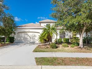 Lakewood Ranch spacious rental home with lake views. This home has an open floor plan with family and living room areas. The kitchen views into the family room with built in shelves. This home could be a 4 bedroom as it has a nice sized den with wood floors and lake views and double doors for privacy. Walking distance to Greenbrook Park and McNeal Elementary school. Lawn care is included.