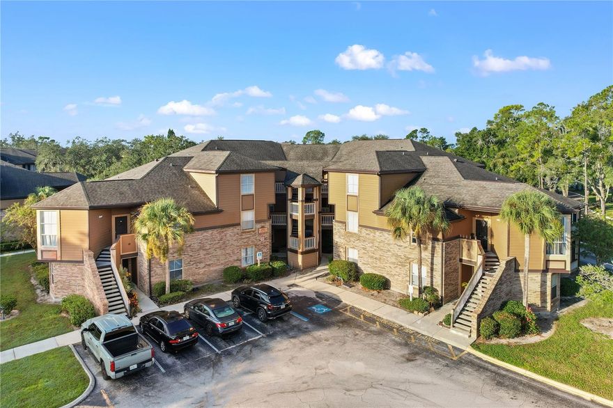 Resort-style living or a smart investment opportunity—welcome to 494 N Pin Oak Place, Unit 302, nestled in the highly desirable Windsor at Sabal Walk community in Longwood, FL. Surrounded by lush tropical landscaping, this bright and airy 2-bedroom, 2-bath condo offers the perfect blend of peaceful Florida living and modern comfort. Step inside to discover laminate flooring throughout and soaring vaulted ceilings that allow natural light to flood the open dining and living spaces. The galley-style kitchen is thoughtfully designed with stainless steel appliances, plenty of counter space, and ample storage. Enjoy your morning coffee or unwind in the evenings on the screened-in balcony, offering tranquil views of the lush community gardens. The spacious primary suite features a generous walk-in closet and private bath with a walk-in shower. The second bedroom is also oversized, complete with laminate floors and a large closet. Whether you're a first-time buyer, downsizing, or seeking a strong investment property, this move-in-ready unit delivers exceptional value. Located just minutes from Wekiva State Park, top-rated Seminole County schools, dining, shopping, and major highways—this home checks all the boxes for convenience and lifestyle. Don't miss your chance to own a slice of paradise in one of Longwood’s most desirable condo communities. Schedule your tour today!