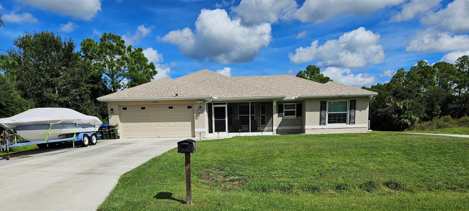 Come take a look at this gorgeous 3 bedroom, 2 bathroom, 2 car garage READY TO MOVE IN piece of paradise!! Located just east of I75, you are close to everything you may need, but still have the quietness of country style living! Brand new state of the art Sarasota Memorial Hospital is being built right around the corner!!! This home is like new, built in 2019 and has had one owner. Open floor plan, vaulted ceilings, and a beautiful bay window are only a few of the many perks of this property. Brand new roof, plenty of space in the xtra large driveway for boat or RV parking, ROS system in kitchen for clean water and a 10 x 16 shed to keep all your equipment for your 1/3 acre lot! You have to see this beauty for yourself, and you will be ready to make this your new home!!