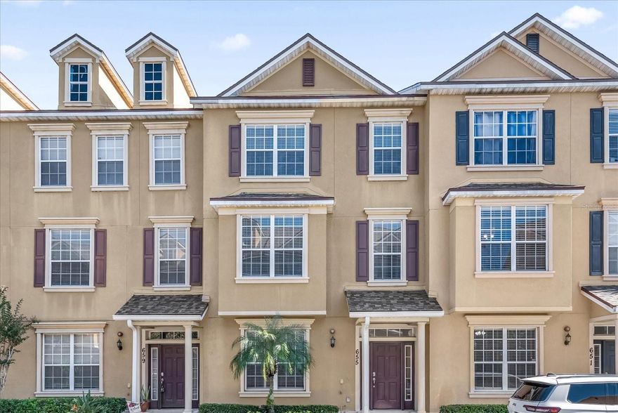 Stunning three story Lake Mary townhome! 4 Bedrooms(2 suites), 1 suite is on the first floor, 3 full Baths & 1 half Bath. Located in the desirable Timacuan Park Community. Upon entering the lovely Foyer, you will find a bedroom with a full bathroom suite on the first floor, great for in-law suite, Guest Bedroom, or Home Office complete with a FULL Bath. Heading up to the second floor you walk into a HUGE OPEN FLOOR PLAN w/ tons of natural light. The Kitchen features a Breakfast Bar, Granite counter tops, large Pantry & a private Balcony where you can relax or grill. The sitting area by the window creates cozy feeling, and the built-in cabinets around the sitting area give you extra storage. The 3rd Floor features the Main Owner's Suite with its own private bathroom and balcony to enjoy a cup of coffee in the morning or relax in the evening watching sunset with glass of wine. On the third also comes with two other Bedrooms and another full Bathroom & Laundry Room. Home features 2 AC Units, Washer & Dryer, deep 2 car garage w/ two storage closets. Community amenities include a large pool, as well as landscape and exterior maintenance. All conveniently located just minutes to shopping, dining, Seminole Town Center, Colonial Town Park, Orlando Health New Hospital, Advent Health Imaging Center and New ER. The Seminole walking/biking trail, I-4, 417 exchange & literally a 5-minute walk to Publix: A-rated Seminole County Schools. Call for a sho