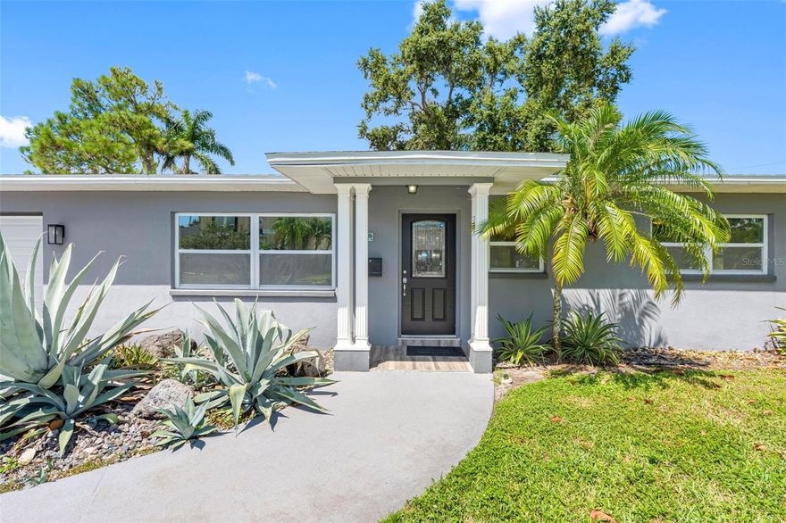 IThis contemporary, residence sits proudly on a sunny corner lot, a block-constructed home surrounded by million-dollar neighbors and just moments from vibrant downtown St. Petersburg. Museums, galleries, and fine dining are minutes away, while quick access to I-275 places Tampa International Airport and Clearwater within easy reach. Inside, a spacious open floor plan effortlessly connects everyday living with effortless entertaining. The beautifully updated kitchen features granite countertops, stainless steel appliances, a new dishwasher, a new hot water heater, while three fresh, bright bathrooms serve three generously sized bedrooms. A dedicated home office, play room, exercise gym or den provides the perfect spot for work, hobbies, or working out. Life here extends outdoors. Step into a manicured garden wrapped in green foliage, an inviting setting for morning coffee or evening gatherings.  
This lease may be offered partially furnished or furnished for an additional fee.  Short term rental also available and sales and tourist tax will apply.  Home is for sales with appointment only showings.  Owner willing to negotiate on lease rental terms.