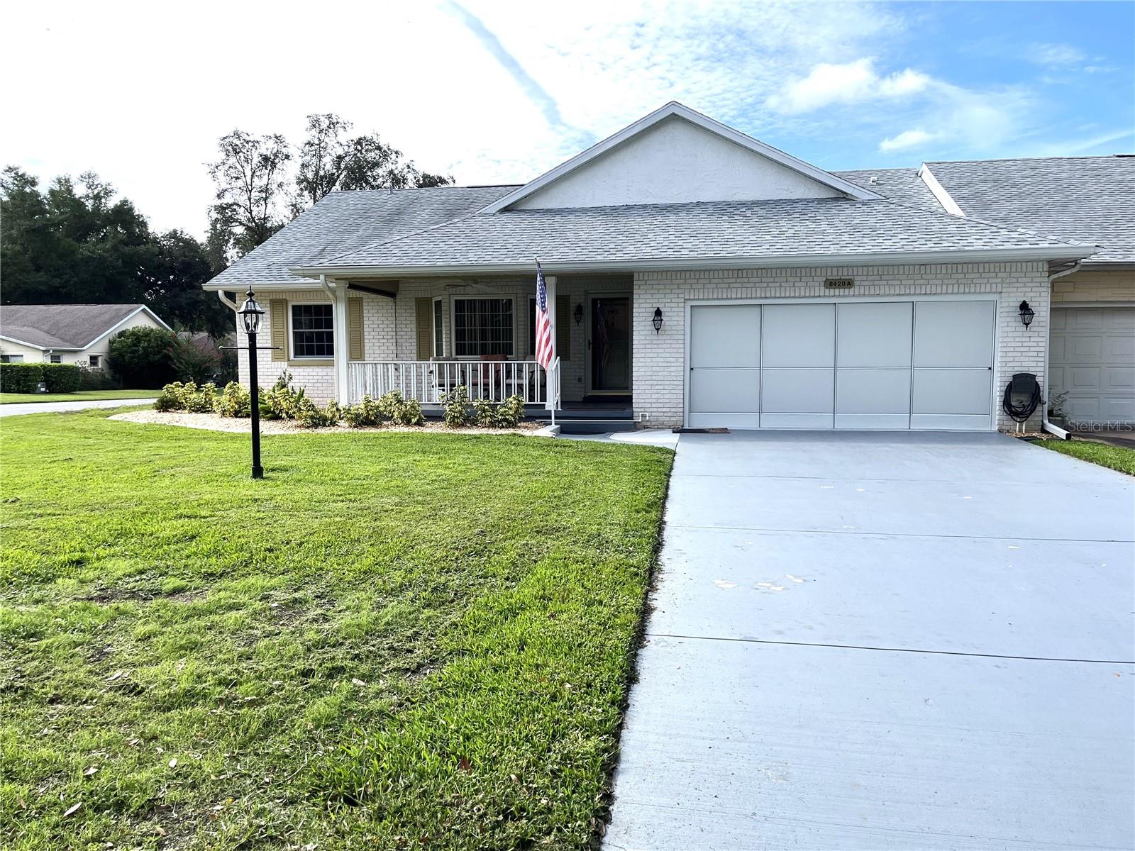 This stunning Augusta model home is located on a large corner lot in the much sought after 55+ community of On Top of the World. Once inside you will immediately notice how light and bright the home is. It features new LVP and tile flooring. A large kitchen with updated cabinets (soft close), newer appliances & quartz countertops. The home has been freshly painted a refreshing, neutral color. The Florida room is under heat and air adding to the overall living space of the home. Primary bedroom is spacious with a walk-in closet and bath has a step in shower. The guest room also has a walk-in closet and bath has a tub/shower combo. The den/flex space is also light and bright making it a great space for hobbies or an office. The garage houses an almost new washer & dryer that convey with the home. And the garage floor has been epoxied. The back yard has a fenced area for our furry friends. Roof believed to be a 2024 and newer windows. This home is move in ready! Call for your appointment to view today!