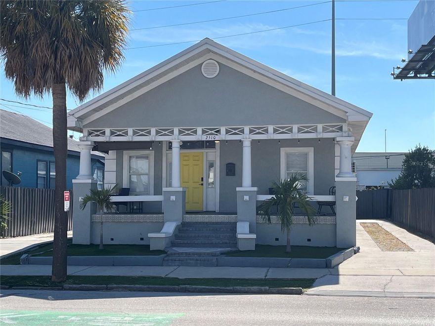 This charming 1 bedroom 1 bath, fully furnished unit is located just minutes from University of Tampa, downtown Tampa, Riverwalk, SoHo, and Hyde Park Village, cafes, shops, and dining options nearby, making short trips walkable or just a quick ride away.  1 of 3 available units located within an historic 1945 West Tampa home. Designed for comfort and convenience, the space features a plush queen bed with blackout curtains, a bright living room with a comfy sofa and smart TV, and a fully equipped kitchen stocked with cookware, a coffee maker, fridge, microwave, range, and all the basic day to day essentials. Rent includes water, power, internet, laundry, exterior maintenance, and assigned parking. Additional conveniences include fast Wi-Fi, a smart TV with streaming access, heating and air conditioning, smoke and CO detectors, electronic locks and exterior security cameras. This inviting retreat is the ideal launch pad for enjoying everything Tampa has to offer.