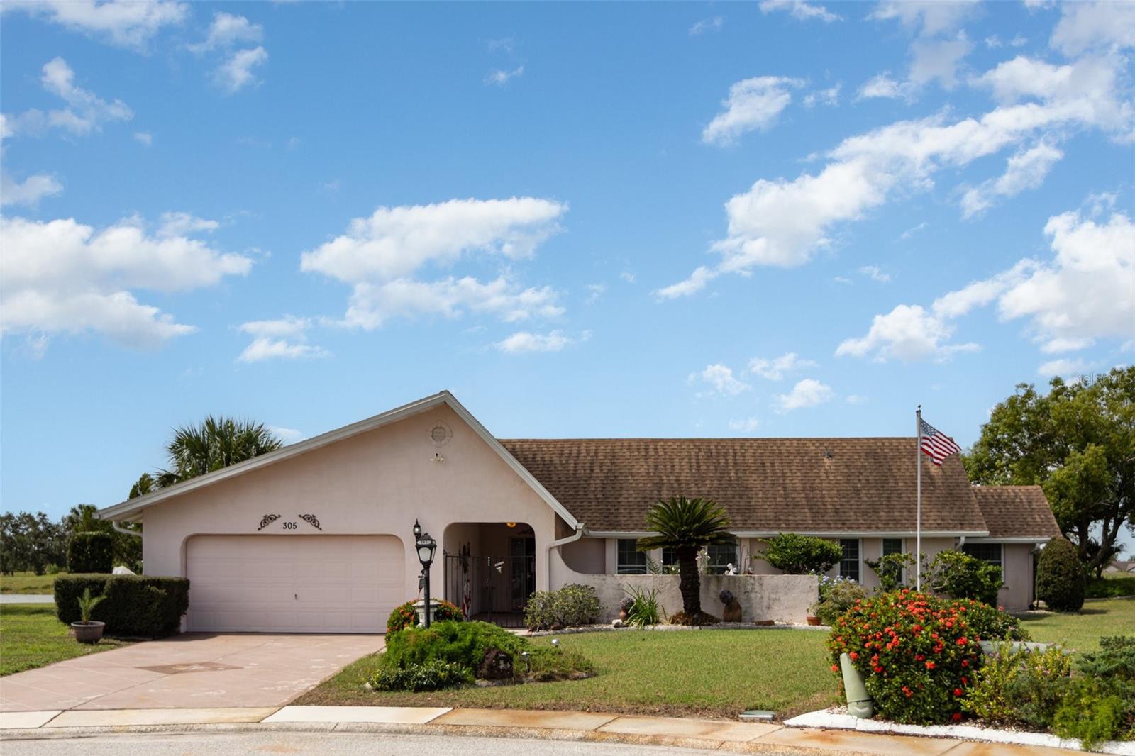 Welcome to this beautifully maintained one story home in a desirable 55+ community in Sun City Center. Nestled on a quiet cul-de-sac, this two-bedroom, two-bathroom residence offers a spacious layout and an oversized backyard with stunning water views. A fenced area is perfect for pets, while the screened-in lanai provides a relaxing space to enjoy the outdoors. Inside, the kitchen opens to a cozy dining nook and flows seamlessly into a formal dining room and a large living room, ideal for entertaining. The owner’s suite features dual vanities, a walk-in shower, and an additional bonus room that can be used as a private office, extra storage, or hobby space. This home features a desirable split floor plan, offering privacy and comfort with the owner’s suite thoughtfully separated from the additional bedrooms. The layout places the spacious primary retreat on one side of the home, while secondary bedrooms are positioned on the opposite side, creating the perfect balance for families, guests, or multi-generational living. Central living areas connect the two wings, providing an open and inviting flow throughout the home. The front entryway is covered and offers easy access to a charming garden area. Residents of this active community enjoy a wide variety of amenities, including a fitness center, swimming pool, countless activities, and the convenience of golf cart access throughout the neighborhood. Conveniently located near shopping, restaurants, doctors’ offices, and hospitals, with easy access to the interstate and just a short drive to beautiful beaches. This prime location offers everyday convenience and endless opportunities for leisure and relaxation. This home combines comfort, convenience, and lifestyle—perfect for enjoying all that Sun City Center has to offer!