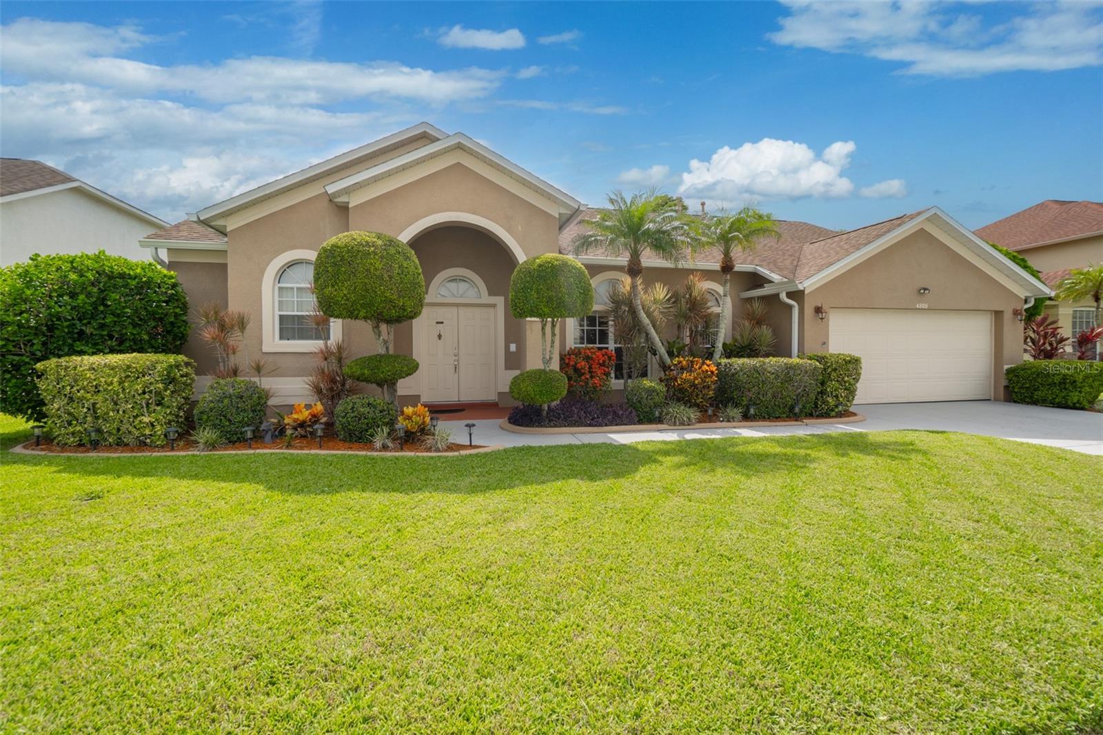 Relax, unwind, and enjoy life in this beautifully maintained waterfront home nestled on a quiet street circle with peaceful pond views and many upgrades! This 4-bedroom, 2-bath home features vaulted ceilings in the living, dining, family rooms, and primary suite. The updated kitchen offers granite counters, custom cabinets with pull-out drawers, an island, and ''and new refrigerator and microwave from 2024, plus a dishwasher from 2025. French doors open to a screened porch and private deck with a privacy wall and ceiling fan—perfect for relaxing or entertaining. The primary suite has a walk-in closet, garden tub, walk-in shower, and new 2025 fixtures. Additional highlights include a new garage side door with window, roof replaced in 2016, newer water heater, newer HVAC, sprinkler system, and storage shed. Minutes from I-95, US-1, beaches, PAFB, shopping, and dining—ideal for Florida living. Available immediately. Don't miss your chance to make it yours!