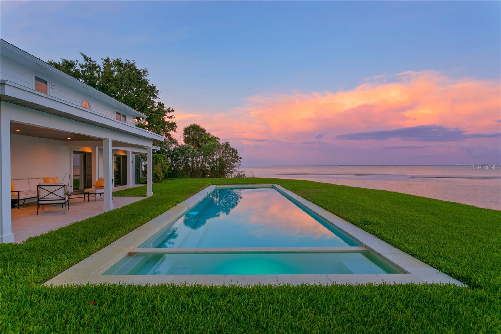 Pull through your own private gate to this stunning 4/3 waterfront, pool home. The views from this home will take your breath away. Perfect for entertaining this impeccable cul de sac home is situated on an oversized lot that looks like something out of a Restoration Hardware catalogue. No detail was missed once inside and just about everything in this beautiful home is new /updated and awaiting its new owner. Just minutes to the beaches, downtown St. Petersburg and Tampa International airport makes this a very desirable location and a boaters dream come true. A must see to believe.... call for your private showing.