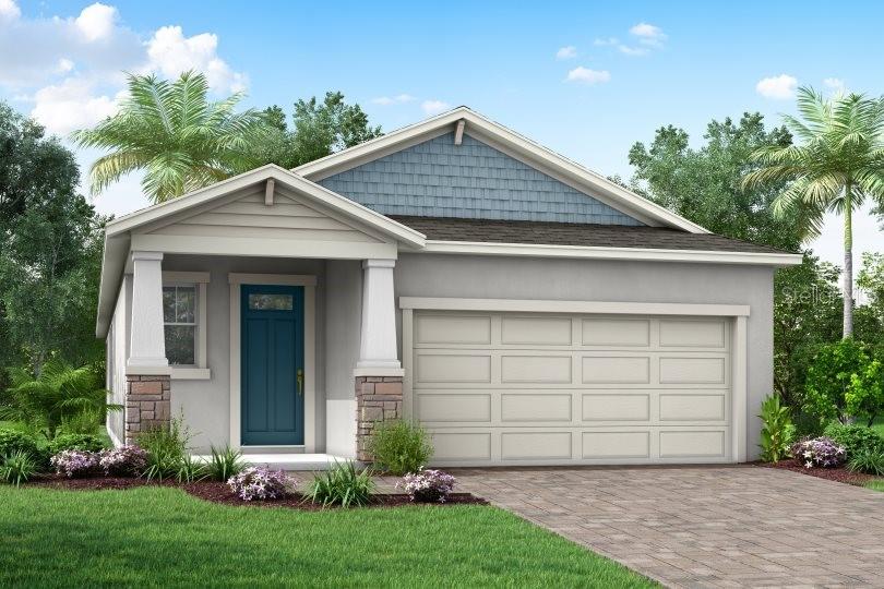 Under Construction. The Pelican is a spacious and versatile 1,787 square foot single-story home that perfectly combines style, function, and modern convenience. Designed with an open concept layout, this home features three bedrooms, two full bathrooms, a powder room and a two-car garage.
At the heart of the Pelican is a well-appointed L-shaped kitchen that caters to both everyday living and entertaining. A large island with a breakfast bar seats up to four, while a full wall of cabinets and countertops offers abundant storage and workspace—perfect for housing small appliances and preparing meals. A pantry adds even more storage convenience. The kitchen opens seamlessly into the dining area and remains visible from the expansive great room, creating one large, cohesive space for gathering and relaxation.
Natural light flows into the home through windows that line the exterior wall along the dining area, and large glass sliders in the great room open to a covered lanai. This layout invites a strong connection to the outdoors and provides an ideal setting for indoor-outdoor living. Optional features like an extended patio or larger sliders offer even more flexibility for your lifestyle.
All bedrooms are located on one side of the home, with the flex room positioned between the two for added privacy. The owner’s suite is a tranquil retreat, complete with a luxurious en suite featuring split vanities, a glass-enclosed shower with a high-set privacy window, a private water closet, and a large walk-in closet. Bedroom two, situated at the front of the home, has easy access to the full hallway bathroom, making it ideal for guests or family. A convenient powder room is located off the foyer, offering an additional level of privacy and function.
Throughout the Pelican, three extra closets provide added storage, ensuring that everything has its place. This home is HERS-rated for energy efficiency and includes smart home features for enhanced comfort and convenience.
Located in the highly desirable master-planned community of Crosswind Ranch, residents enjoy miles of walking trails and access to an upcoming amenities center featuring pickleball courts, a resort-style pool, cabanas, a paw park, and more. The Pelican is the perfect home for those seeking modern, low-maintenance living in a vibrant and welcoming community.
Photos, renderings and plans are for illustrative purposes only and should never be relied upon and may vary from the actual home. Pricing, dimensions and features can change at any time without notice or obligation.