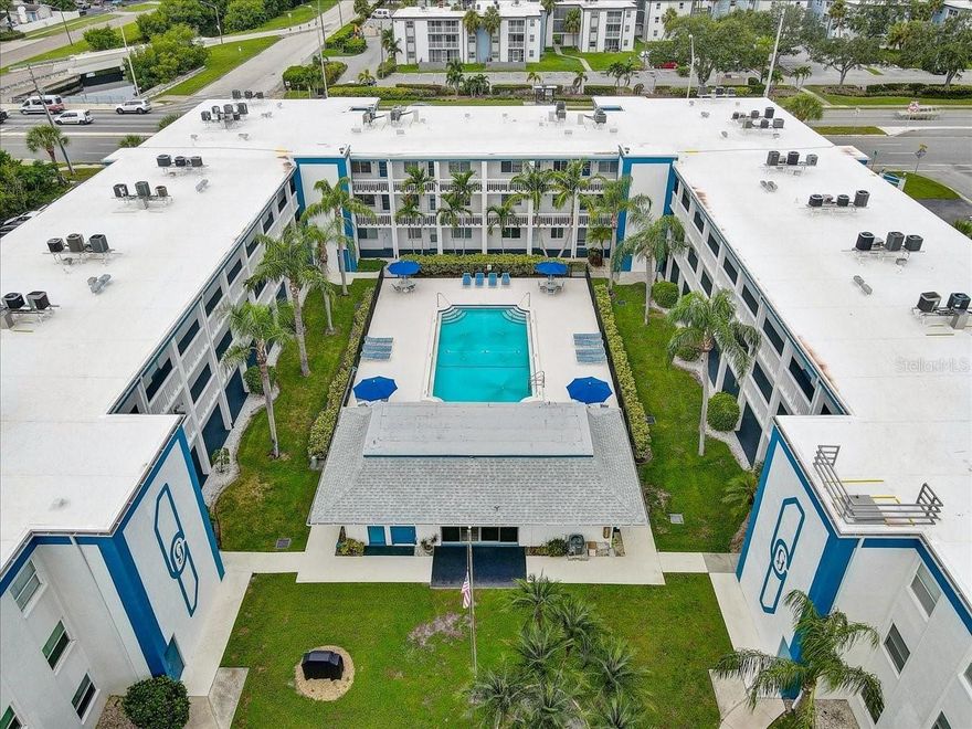 Gorgeous large 2 bed, 1 bath condo in a highly sought after area of Saint Pete! Welcome to Gateway by the Bay condos FULLY FURNISHED and FULLY UPDATED available for the FIRST TIME as an annual lease or seasonal/short-term rental! This a private resort style complex! Location, Location, Location! Convenient to downtown Saint Pete, beaches, and airports all just a short drive away. Walking distance to shopping plazas, restaurants, bars, parks, and beautiful canal located right on the property for sittings, fishing, or enjoying wild and sea life with access to Riveria and Tampa Bay for all sorts of water activities. Close to 1000 sqft of living space made up with 2 bedrooms, 1 bathroom, kitchen, dining, storage closet off the hall as well as a linen closet, large living room, and primary having a large walk-in closet (see floor plan in photos). This private complex is fenced for privacy and has a 48x24 massive pool, updated clubhouse with kitchen, two bathrooms next to the pool, pier/dock, grill station with views of the water, lots of wildlife to be mesmerized with, and fishing is allowed off the dock and seawall. There are also multiple laundry rooms located on the same floor as the unit for ease, elevators, and stairs. There is an assigned parking spot to unit #204 on the north side of the building where it can be seen from your condo bedroom windows and close walk to this specific condo. Extra/Guest parking is on the south side of the building. This condo also has an extra assigned storage on floor #3 to help with storing overflow items. The condo fees are covered by the owners which covers building insurance, escrow reserve funds, cable, water, sewer, trash, building maintenance, pool maintenance, ground maintenance. This complex also has parking lot surveillance, pool, clubhouse and pier use to its residence only unless they are your guests, multiple elevators, multiple laundry rooms, and overflow assigned storage all for your private use. This beautifully updated turn-key condo is a hidden gem that is nothing short of paradise and furniture is optional. Schedule a private showing today and don’t miss out as these rarely come available in this specific complex. Additional furnishings available that may not be pictured (optional). All you need is to bring yourself and be ready for all of Florida’s great sunshine! Available for a short-term/seasonal rental at $2500 or an annual lease at $1800!