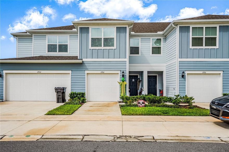 Stylish 3-bedroom, 2.5-bath townhome with a single-car garage and covered lanai, beautifully finished and truly move-in ready. The open-concept main level gathering room, café, and kitchen flows seamlessly to the lanai and includes a convenient powder room for guests. The kitchen features designer coffee cabinetry, quartz countertops, a pantry, and elegant tile flooring. Upstairs, the private owner’s suite offers a walk-in closet and an en-suite bath with a double-sink quartz vanity, linen closet, private water closet, and walk-in shower. Two additional bedrooms, a full secondary bath, and a laundry room complete the second floor, providing comfort and practicality for everyday living. Included are a washer, dryer, refrigerator, and window blinds, plus thoughtful upgrades such as upgraded cabinetry with quartz tops, designer tile accents in the kitchen and showers, tile flooring throughout the living areas, baths, and laundry room, and soft, stain-resistant carpet in the bedrooms and upstairs living spaces. This home blends comfort, style, and functionality perfect for daily life and weekend entertaining. PLEASE NOTE: This property will be rented unfurnished. Schedule your private tour today!