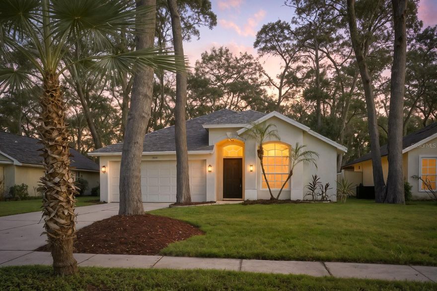 Welcome to Your Hidden Oaks Retreat – A Stylish Sanctuary in the Heart of Tampa. Step into this beautifully updated 3-bedroom, 2-bathroom home offering just over 1,700 square feet of refined living space in the tranquil, gated community of Hidden Oaks. Designed for both comfort and style, this residence showcases a modern open/split floor plan with soaring vaulted ceilings, luxury vinyl plank flooring, and premium finishes throughout. The heart of the home is a chef-inspired kitchen, thoughtfully remodeled with sleek contemporary cabinetry, gleaming quartz countertops, stainless steel appliances, and a spacious island bar—perfect for entertaining or casual meals. Adjacent, the formal dining area flows seamlessly into the expansive living room, creating a warm and inviting atmosphere. The primary suite is a true retreat, featuring a spa-like en-suite bathroom with dual vanities, a soaking garden tub, and a separate walk-in shower. Both bathrooms have been tastefully updated with elegant fixtures and finishes. Enjoy Florida living at its finest on the oversized screened-in patio—ideal for morning coffee, evening grilling, or simply unwinding in your private outdoor haven. Additional highlights include: Open concept layout with split bedrooms for privacy. Spacious secondary bedrooms with ample closet space. Low annual HOA fees and no CDD fees. Exceptional privacy and security in a quiet, gated enclave Perfectly located just minutes from the Veterans Expressway and I-275, this home offers quick access to Tampa International Airport, Raymond James Stadium, International Plaza, Midtown, Downtown Tampa, and top-rated schools, dining, and shopping. Don’t miss your chance to own this move-in-ready gem in one of Tampa’s most sought-after communities. Schedule your private tour today!