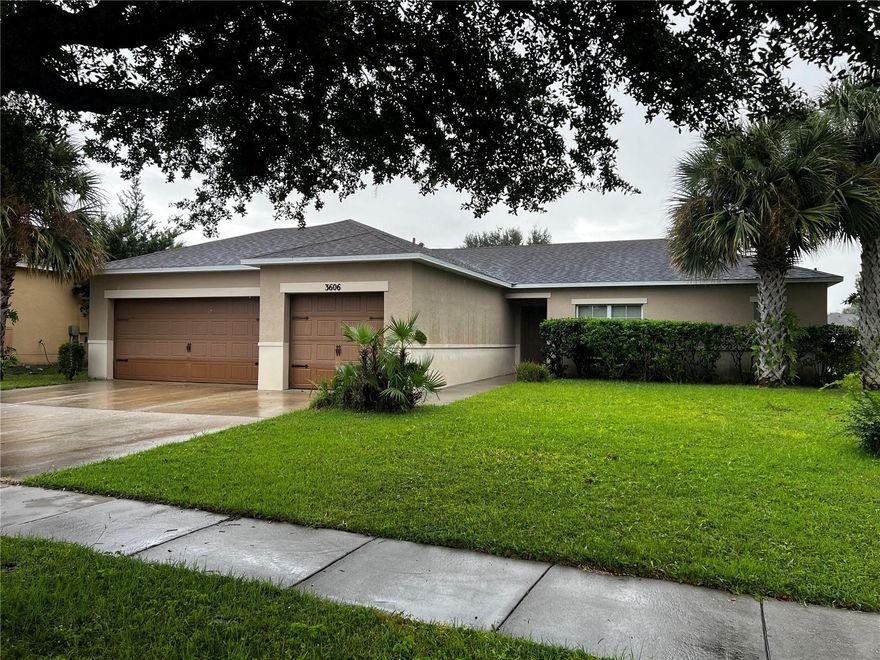 Available Now! Immaculate 3-bed, 2-bath single-family home in the gated Bella Pointe community. With approximately 1,508 sq ft, this home features tile flooring throughout (except bedrooms), vaulted ceilings, recessed lighting, and a modern kitchen with Corian countertops and extra-deep sink. A spacious master suite offers dual closets. The laundry room is inside (not in the garage), and the 3-car garage (with automatic opener) gives you plenty of storage. The home's interior has been freshly painted and NEW carpet has been installed in the bedrooms.  Step outside from your sliding-glass doors onto a covered patio overlooking a serene pond — perfect for entertaining. Irrigation is included, and you’re close to Bellalago Academy (K-8) and Liberty High School. Don’t miss your chance — move in today!