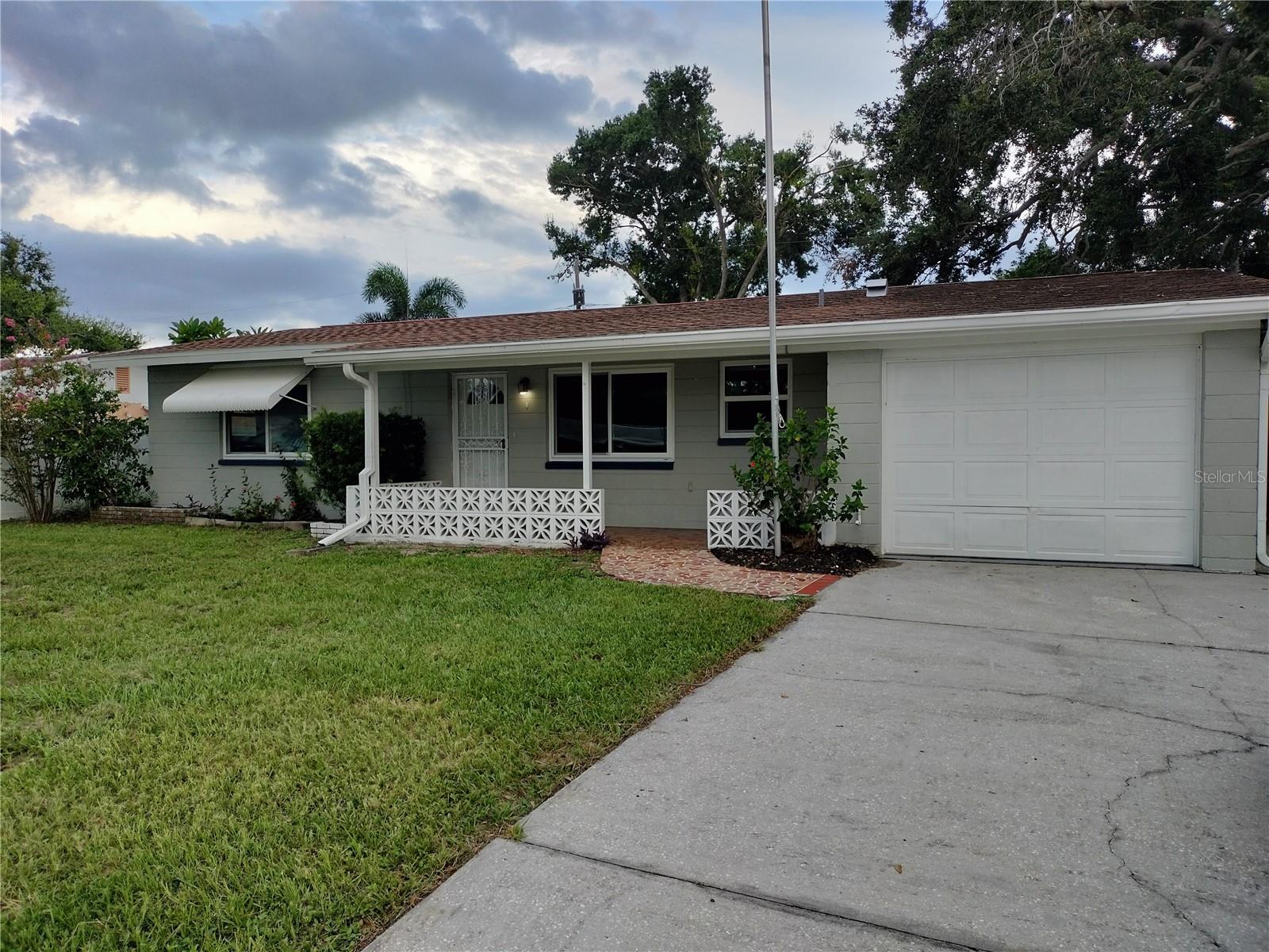 Welcome to this well maintained block home in lovely Seminole. High and dry as this home is in an X NON FLOOD zone! No flood insurance required here. This 3 bedroom, 2 bath, 1 car garage home is in a fabulous location being only 3 miles to the beach and minutes away from local parks for running, walking, playgrounds, disc golf and experiencing the local wildlife. The kitchen has stainless steel appliances and granite counter tops. Newer water heater and HVAC. Laundry is conveniently located in the garage. The primary bedroom has an en-suite bathroom with a walk in shower. Fresh paint throughout the home. If golf is your hobby, several courses are nearby, the closest being only 3.5 miles away. A nice big 7,327 sq ft lot has plenty of room to put in that pool you've always wanted and a storage shed to put the pool toys in and still plenty of grassy area for the little ones or the fur babies to run around! Enjoy being in this quaint neighborhood yet close to all your shopping needs with Seminole City Center only half a mile away for groceries, restaurants, retail, cinema and more.