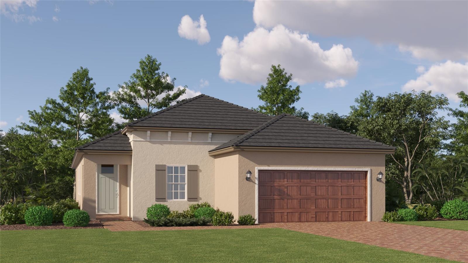 BRAND NEW HOME!! - A versatile flex room rests directly off the foyer of this modern single-story home, while down the hall, the fully-equipped kitchen, dining room and contemporary family room flow in an open design that leads to a sizable patio. Nearby, the owner’s suite occupies a large, private space with a generous en-suite bathroom. An additional bedroom provides convenience. The Manors is a collection of new homes for sale exclusively for active adults 55+ at Mirada, a masterplan community in San Antonio, FL. Homeowners can play friendly games at the sport court or spend a peaceful afternoon at the pool or picnic area. The local city boasts several dining and shopping options at Wesley Chapel, The Shops at Wiregrass and Tampa Premium Outlets. Discover the nation’s largest lagoon at Mirada, a Lifestyle community offering new homes for seasonal or year-round use exclusively for active adults ages 55+ in San Antonio, FL. Prices, dimensions and features may vary and are subject to change. Photos are for illustrative purposes only.