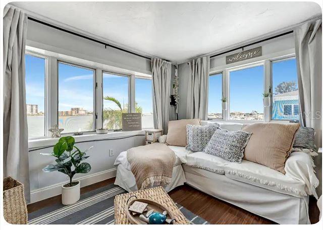 **Charming Studio Condo in a Prime Resort Community – Your Coastal Oasis Awaits!** Discover the perfect blend of comfort and convenience in this beautifully furnished studio condo, ideally situated in a vibrant resort community on Florida's stunning Gulf Coast. With breathtaking views of the sparkling pool on one side and the serene Intracoastal Bay on the other, this unit is a true gem. Step inside to find a cozy yet stylish living space, complete with a versatile Murphy bed and a comfortable couch, making it an ideal retreat for relaxation. Just 500 steps away, you can sink your toes into the soft, sugar-white sands of Clearwater Beach and enjoy the lively atmosphere at Pier 60. This condo offers access to a host of exceptional resort amenities, including a heated pool for year round enjoyment, a patio with grill and seating perfect for outdoor gatherings, and a private fishing dock for the angler in you. Stay connected with complimentary Wi-Fi and cable TV, and take advantage of the convenient on-site laundry facilities. Whether you’re looking for a personal getaway or a smart investment opportunity, this property has you covered. With short-term rentals permitted and an on-site manager, you can easily generate rental income while enjoying your slice of paradise. Don’t miss out on this incredible opportunity to own a waterfront property in one of Florida’s most coveted beach communities. Contact us today to schedule your private showing and start your journey to coastal living!