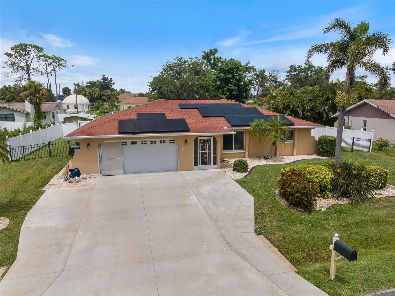This beautifully maintained 3-bedroom, 2-bath pool home is tucked away on a spacious lot in the heart of South Venice, just 4.5 miles from Venice Beach. Step inside to find a light and airy interior with ceramic tile throughout the main living area, plantation shutters, hurricane-impact windows and sliding glass doors that invite natural light into every room. The open layout flows seamlessly from the upgraded kitchen—featuring rich wood cabinetry, granite countertops, and dovetail construction—to the expansive living area and out to your private backyard oasis.
Out back, a large heated pool surrounded by elegant paver decking offers the perfect space for year-round relaxation and entertaining. An outdoor shower adds a touch of convenience for those sun-soaked days. Recent upgrades include a 2023 HVAC system, a brand-new water heater in 2024, Solar offering a $43/month energy bill, and a stylish vinyl and wrought iron fence that enhances both privacy and curb appeal. The garage is equipped with a screen system for breezy evenings and added versatility.
Enjoy the freedom of no HOA or CDD restrictions in a location that places you just minutes from Venice Beach, Sharky’s on the Pier, the historic downtown Venice, shopping, dining, medical facilities, and top-rated schools. This home offers the perfect balance of comfort, style, and Florida lifestyle—schedule your private tour today before it's gone.