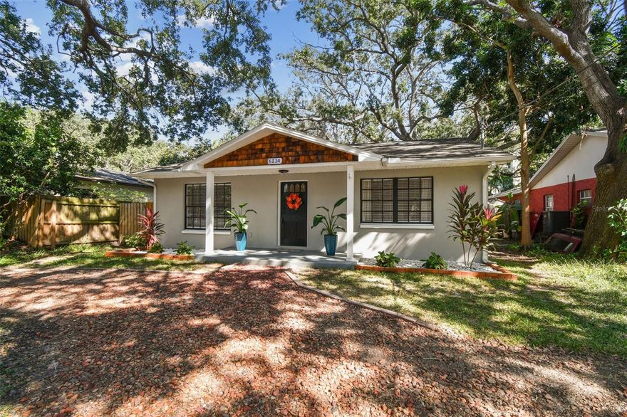 Welcome to 6114 S. Elkins Avenue—a beautifully updated 3-bedroom, 1-bath South Tampa home in the heart of Ballast Point, just steps from Bayshore Boulevard, Ballast Point Park, and Pier, Gadsden Park and MacDill 48. This light-filled residence offers an open floor plan and thoughtful updates throughout, including a 2020 roof, 2025 HVAC, 2021 water heater, new ductwork, 2023 sliding doors, and upgraded lighting. The kitchen features modern shaker cabinetry, stone countertops, stainless appliances, and custom shiplap accents, all flowing seamlessly into the main living area. The third bedroom makes a perfect office or flex space, while the oversized laundry room with newer washer/dryer adds functionality and extra storage. Enjoy true South Tampa curb appeal with a fresh slate-gray exterior, new landscaping, and mature oak trees. The backyard retreat features a turf putting green and patio ideal for entertaining or relaxing outdoors.Located in a prime location minutes to Hyde Park Village, Downtown Tampa, MacDill AFB, and Tampa General, this move-in ready home combines modern comfort, timeless charm, and one of the most desirable locations in all of Tampa Bay.