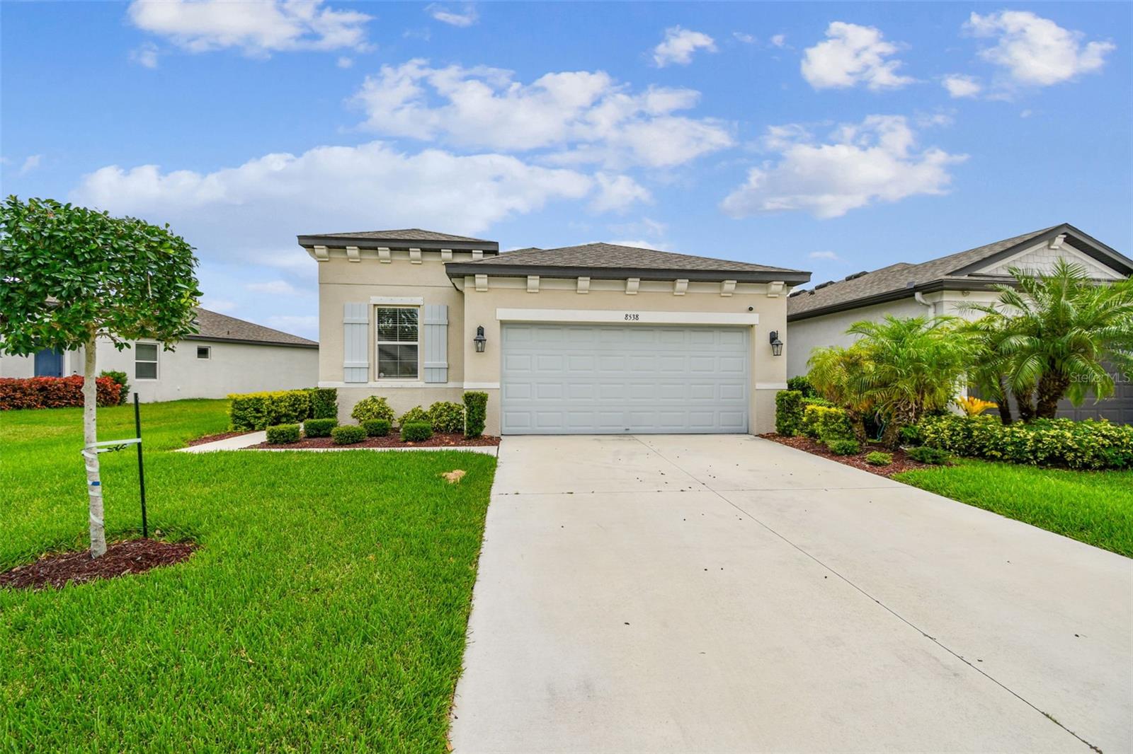 Beautiful 3-Bedroom Home with Den in Gated Community. Welcome to this stunning 3-bedroom, 2-bath home featuring a versatile den/office, indoor laundry room, and a spacious two-car garage equipped with an electric vehicle charging station. Built in 2020, this home combines modern design with functionality. Located in a desirable gated community offering resort-style amenities, including a sparkling pool, clubhouse, dog park, and playground. Conveniently situated near I-75 for an easy commute to Tampa and Sarasota, and just minutes from shopping, dining, hospitals, and award-winning Gulf Coast beaches. Seller is very motivated and offering up to $20,000 toward rate buy-downs and closing costs! Don’t miss this incredible opportunity!