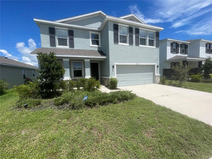 Welcome to Wimauma's Southshore Community! With 2738 Square feet, 4 bedrooms/3 bathrooms, 2 car garage and Bonus Space, this 2-story home has a lot to offer. Step inside to a formal living room or office space directly to your left. The kitchen/dining/family room combination is just beyond. Kitchen features handsome dark wood cabinetry, granite counters, oversized center island, closet pantry and dining space. Sliding doors off the dining space lead to a screened lanai overlooking serene pond views and fully fenced backyard. A full bathroom and guest bedroom (perfect for guests!) completes the first floor. Upstairs opens to an oversized 19 x 15 Bonus Space - the perfect space lounging and then splits off to the primary suite - large walk in closet, double vanity, garden tub and large step in shower. The other two secondary bedrooms, a full bathroom and the laundry room round out the upstairs. Central location, close to shopping and restaurants. It's good to be home! This property may qualify for Seller Financing (Vendee). This property may qualify for Seller Financing (Vendee).