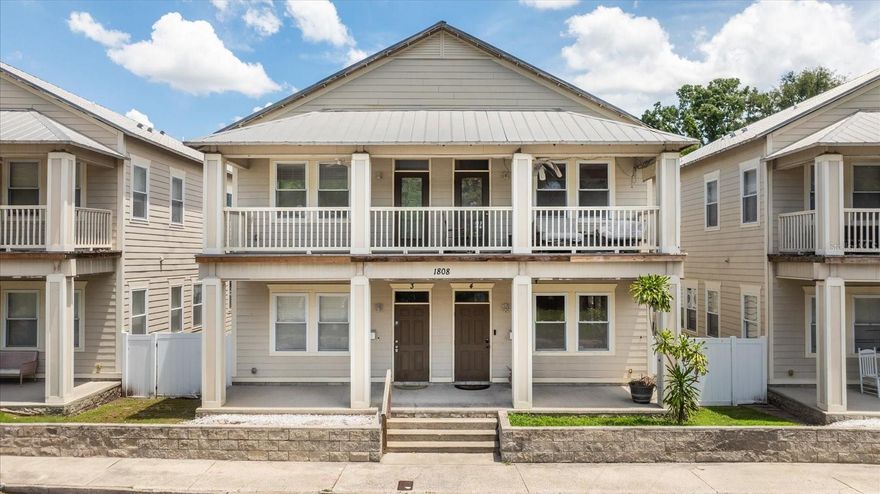 Don't miss this opportunity to own 1 to 4 income-producing townhomes NOW in Ybor City! Each unit is 1,620 square foot of luxury. Each unit is 100% tenant occupied with well paying, on-time tenants.  No flooding at all during any hurricanes in 2024! Each unit features luxurious high ceilings, two bedrooms, 2.5 bathrooms and a separate office space upstairs. Downstairs, each kitchen has been designed to feature exactly what tenants ask for: high-end, stainless steel appliances including fridge, range, microwave and dishwasher.  The kitchen is open, spacious and has room for a dining table and the granite countertop is the icing on the cake. The living room is LARGE and open, with lots of windows to let in the light.  The wooden staircase leads you up stairs to the main bedroom, features an en-suite bathroom with large tub AND shower, double vanity and tons of space.  The large balcony outside is the perfect place to unwind after a long day.  The hallways leads to the 2nd bedroom, bathroom and laundry closet WITH washer and dryer.  Outside, the backyard provides ample room and leads to the garage and a fully fenced yard.  Metal roof installed in 2007, A/C was replaced in 2021, water heater was replaced in 2022.  These unique townhomes are located close to downtown, Historic Ybor City, Armature Works, the new Gaswerx Ybor project, many restaurants, bars and shops! Easy access to the highway. Even better: No HOA! Each unit is separately metered for electricity. All units are currently leased. Please note: price is for EACH unit.  We have 4 units available, 1, 2, 3, and 5.