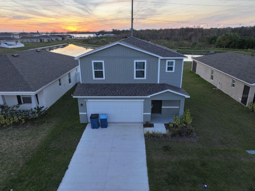 Don’t miss this opportunity to own a BEAUTIFUL NEW 2-story home in the Eagle Hammock community! 14 minutes away from Legoland parks! The desirable Lynford plan features an open kitchen with pantry -- surrounded by a sprawling great room. Kitchen highlights include gorgeous cabinets, granite countertops, and stainless-steel appliances (Including: range, microwave hood, and dishwasher). All bedrooms are on the 2nd floor. The primary suite has a private bathroom with dual vanity sinks and a walk-in closet. There are also 2 well-sized bedrooms which share another full-sized bath. You’ll love the versatile loft space and a walk-in laundry room on the top floor. This desirable plan also has a 2-car garage. Eagle Hammock is conveniently located near Winter Haven, Lakeland, less than 1 hour from Orlando and Tampa. The community features an attractive clubhouse, resort pool, and playground. The elementary and high schools are within a short distance. The community also includes a walking trail, open space, and wetland conservation.
