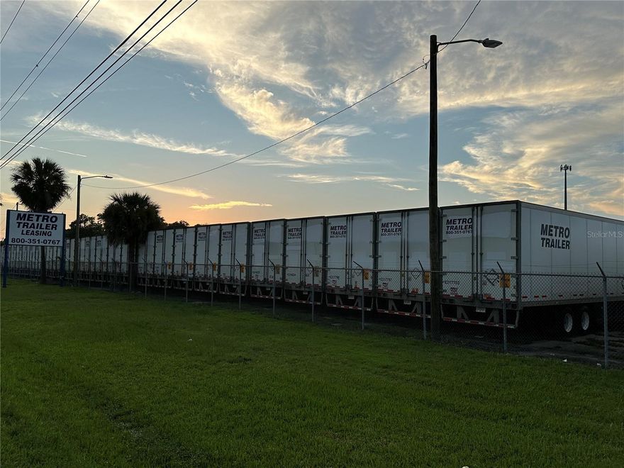 Semi-trailer business with fleet service, repair and storage on 13 acres conveniently located near I-4 and US Hwy 92. Includes 9,000 sf warehouse and on-site office trailer.