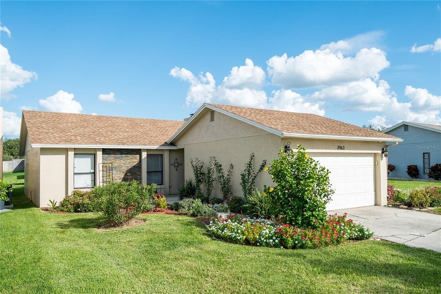 3 bedroom, 2 bath block home in the desirable, waterfront community of Cypress Landing in Winter Haven!  This home is move in ready. It has stainless steel appliances with a great layout, vaulted ceilings, 2 car garage, wood-burning fireplace, new screens on the screened porch and a new roof in 2021! Located a short walk from the clubhouse and community pool! This great community also features tennis courts, a private boat ramp, boat storage, boat docks, and water access to Lake Dexter! This home is Conveniently located close to shopping, restaurants, and Legoland!