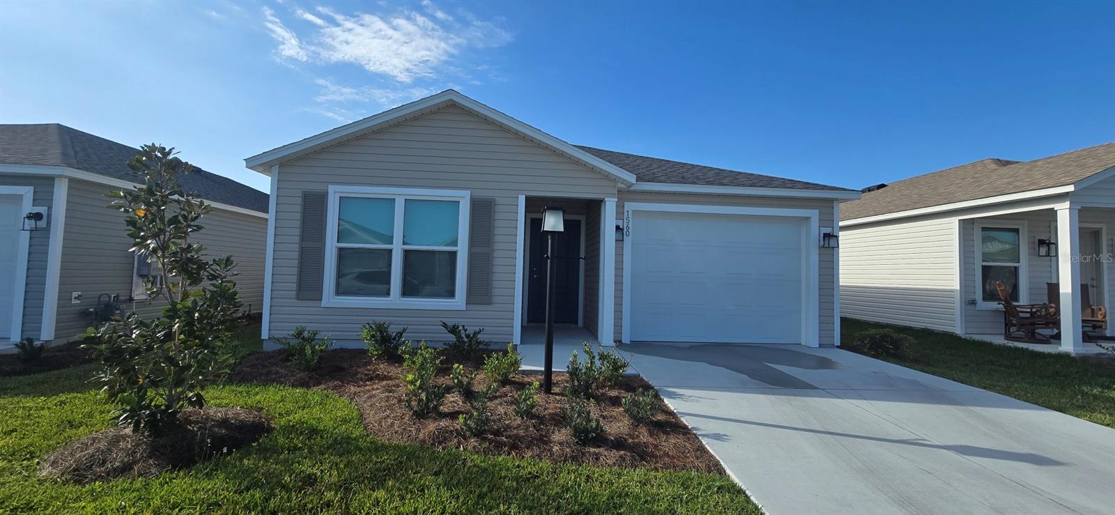 Long-term Rental....Charming unfurnished 2-Bed, 2-Bath Home in The Villages. Welcome to 1560 Luca Lane. Built in 2024, this beautiful 2-bedroom, 2-bathroom home is in the desirable Village of Shady Brook. Step inside to find a bright, open living area and a well-equipped kitchen with stainless steel appliances and quartz countertops. The primary suite features a private ensuite bathroom and a walk-in closet, while the guest bedroom and second full bath provide privacy and comfort for your visitors. There is an inside laundry room with a washer and dryer provided. You will be minutes away from the Shady Brook Recreation Area and the Saluki Recreation Center as well as the upcoming Eastport Town Square and the Middleton Town Square. Don't miss this opportunity to live the Florida lifestyle you've been dreaming of. Schedule your private showing today!