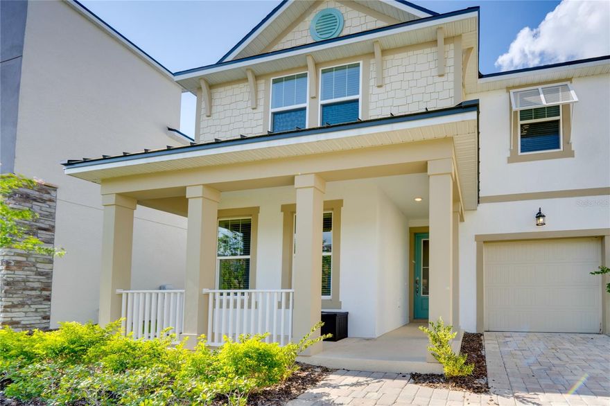 Turnkey and fully furnished, this exceptional 2022-built vacation home offers a like-new experience with professionally curated décor, immersive themed bedrooms, and multiple entertainment spaces designed to delight guests of all ages. The converted garage has been transformed into a game room, creating the perfect gathering spot for fun and relaxation. The modern kitchen is fully equipped and features quartz countertops, a tiled backsplash, 42-inch cabinetry, and a spacious island with bar seating, ideal for casual meals, while a separate formal dining area provides space for special occasions.

The home offers multiple living areas, including a generous main living space and an upstairs loft, allowing everyone room to unwind after enjoying the nearby attractions. Expansive triple sliding glass doors lead to a private, screened lanai with covered seating, a heated pool and spa, and peaceful conservation views. A convenient poolside bathroom enhances outdoor living and guest comfort.

Two spacious primary suites with king beds and en-suite bathrooms featuring dual vanities are located on both the main and upper levels. Additional themed bedrooms, including Frozen and Mickey Mouse designs, add a memorable touch for younger guests.

Located within the sought-after Solara Resort, owners and guests enjoy access to a 13,000-square-foot clubhouse offering a resort-style pool and water park, surf simulator, fitness center, sports courts, playgrounds, teen recreation areas, and a poolside café serving food, drinks, and frozen cocktails. Ideally situated near theme parks, dining, shopping, Sunset Walk, and entertainment, this rental-ready vacation home is an outstanding opportunity.