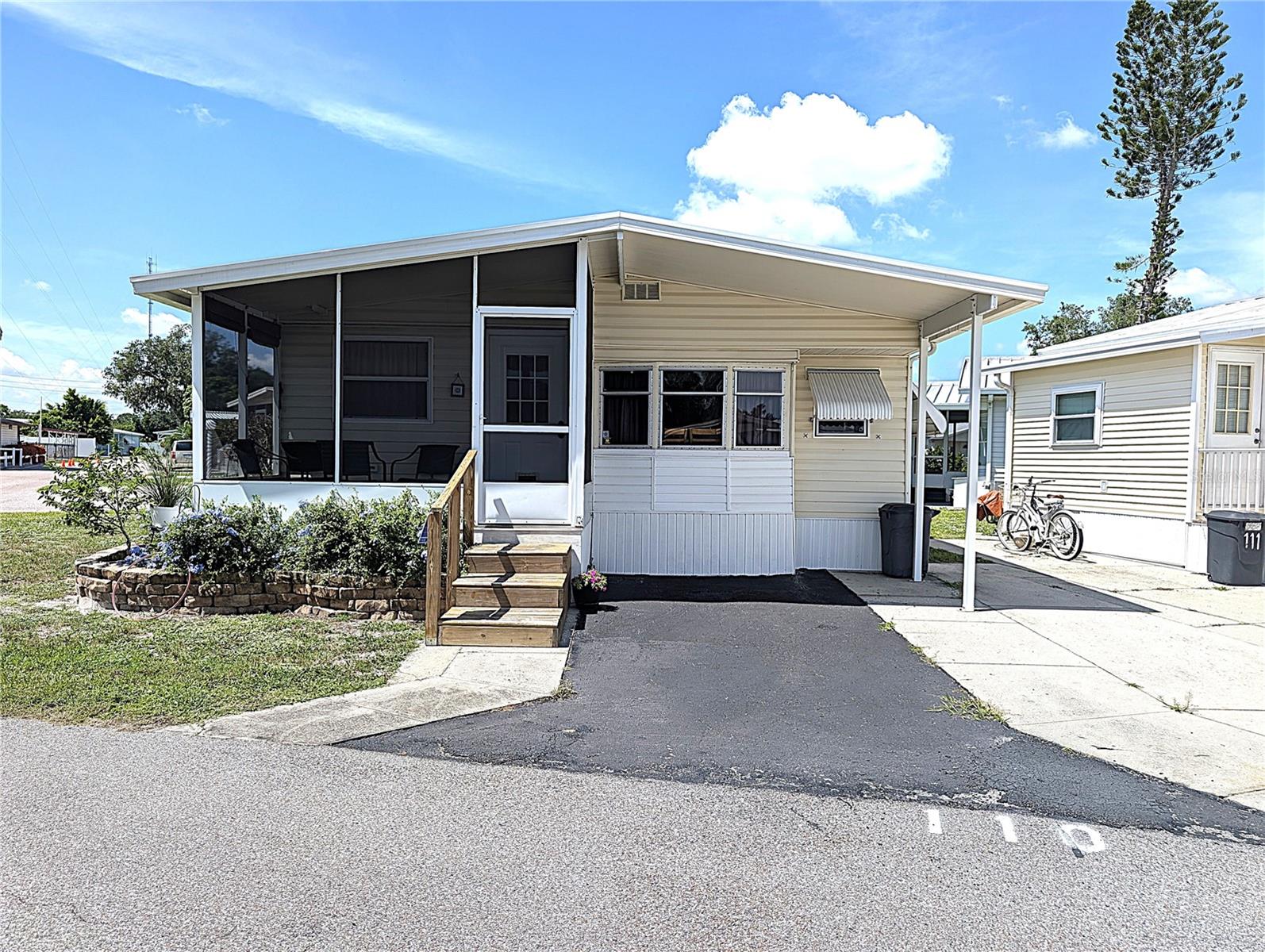 This seller is motivated!! Come see this immaculate home! Featuring two bedrooms and a beautiful walk-in shower. This home provides more storage than any other home in this park. All electric and plumbing have been updated. The entire roof has been rescrewed, making it last for many more years. This home also features a walk-in pantry! This home survived three hurricanes in 2024! This 55+ community features a heated pool and plenty of winter-time activities. Come see this hidden gem for yourself. Community requires a 750+ credit score.