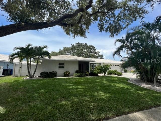 Not available for an annual lease. Not available for season 2025. Escape the winter and enjoy the Florida weather pool side at this 2-bedroom, 2-bath, single family home. This fresh, clean, tastefully decorated, well maintained pool home in Gulf Gate is available for a long or short stay and allows a small dog! The primary bedroom has a king size bed, double closets, 45" wall mounted TV, and en suite with walk-in shower. The second bedroom with queen size bed is just as cozy and the couch in the Florida room pulls out to a queen size bed making room for visiting guests to sleep. The screen lanai adds some outdoor living space with peaceful views of nature out back and the privacy fence gives just that from both side of the home. The large solar heated pool is the place to relax, kick back and live the Florida lifestyle. This home is equipped with most everything, you'll just have to pack your swimsuit and plan your stay here in Sarasota. Just a short drive to the beautiful beaches of Siesta Key and not far from downtown where you can take in the arts with shows, concerts, ballets, and all downtown Sarasota has to offer. With close proximity to Publix, Costco, Sarasota Memorial Hospital, The Legacy Trail, and great local Restaurants this location is convenient. Live your best life! Call today to make your reservation. Utilities are included for the seasonal months at $6000 per month with a cap on electric and water usage. Off-season at $2995 per month the guest will be responsible and billed for electric and water.