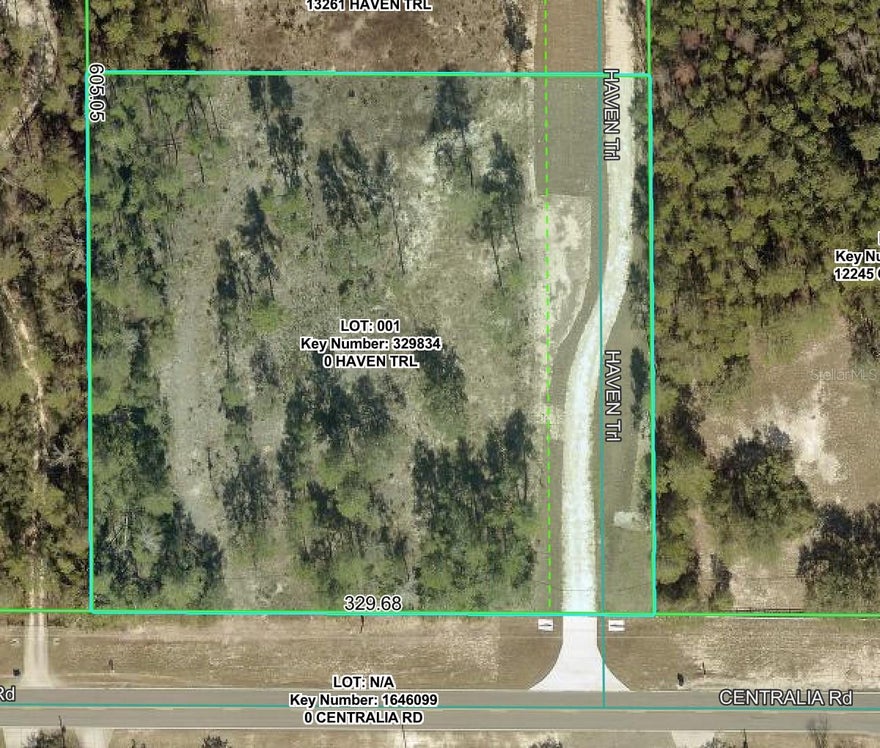 2.4 ACRES is the new subdivision Centralia Trails with only 4 lots!! Build your dream home!! Use any builder you want!! No time frame t to build. Site-built homes only. No mobile homes, no manufactured homes, no modular homes. 1,750 sq feet minimum living space required. Well and septic needed. No above ground power lines. Low HOA of only $300/year. Horses allowed. 

Close to everything!! Shoppes, restaurants, hospitals, schools...everything!! Less than 10 minutes to kayaking, paddle-boarding, and swimming with the manatees in the clear Weeki Wachee River or enjoying a day at Buccaneer Bay Water Park!! 15 minutes to the sunsets at Pine Island, boating and fishing!! Less than 10 minutes to the Suncoast Parkway for quick and easy access to Tampa International Airport and for all the fun that Tampa Bay has to offer!! 1 hour + to TOP US BEACHES!! 1.5 hours to Disney World and Universal Studios and all the theme parks!!