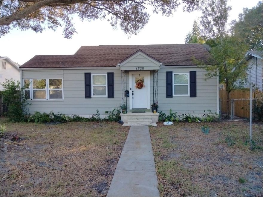 Back on the Market!  20K Reduction.  Attention Investors or Handymen! This property has excellent potential when updated. This charming 2-bedroom/1-bath bungalow with freshly painted exterior, and hardwood floors throughout (except in the kitchen), has a lovely bonus room that could be an office/exercise/Florida room.  There is a large fenced backyard to enjoy family entertaining, central heat & air needs repair, (currently using 2 window units).  The gas water heater and laundry hook-ups are located in the detached one-car garage.  Additional parking in rear. The roof was redone in 2002. This distinctive quaint community will make you feel at home. It is a short distance to the Historic Kenwood neighborhood, just minutes away from the downtown, pier, boating, fine restaurants, and all the entertainment the city has to offer. Perfect location for your next real estate investment.  - no seller financing, As-Is, Cash-only.