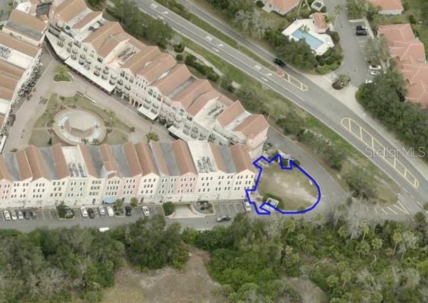 Corner commercial lot, suitable for Four story building, or business on the bottom floor and residential on top, how about the first miniature golf, or amusement park. It faces Palm Harbor Parkway with 3000 to 5000 sq ft per floor. Lot known as Gazebo part of European Village. Rear exposure faces European Village Courtyard.