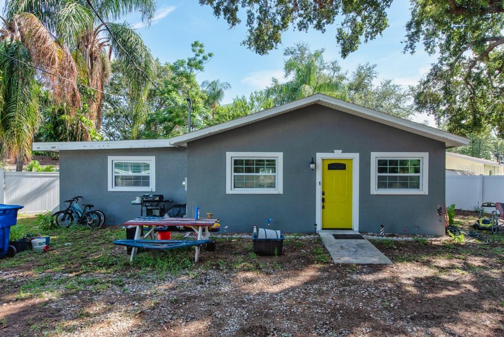 Turnkey Clearwater Home with Private Baths for Every Bedroom! Step into this beautifully refreshed 2-bedroom, 2-bathroom home offering 996 sq ft of modern comfort and a welcoming open floor plan. Stylish LVP flooring flows seamlessly throughout, creating a warm and cohesive look. The kitchen is a true highlight, featuring stainless steel appliances, a sleek tile backsplash, crisp white cabinetry, and elegant quartz countertops. Both bedrooms are private retreats, each with its own ensuite bath. The primary suite includes a white vanity and a tub/shower combo with tile surround, while the second bedroom offers a white vanity and a tiled walk-in shower. With no HOA and a septic system in place, you’ll enjoy added flexibility and lower monthly costs. Conveniently located near top-rated schools, local parks, shopping, dining, and just minutes from Tampa, both airports, and the Gulf beaches, this home combines style, location, and value in one perfect package.
