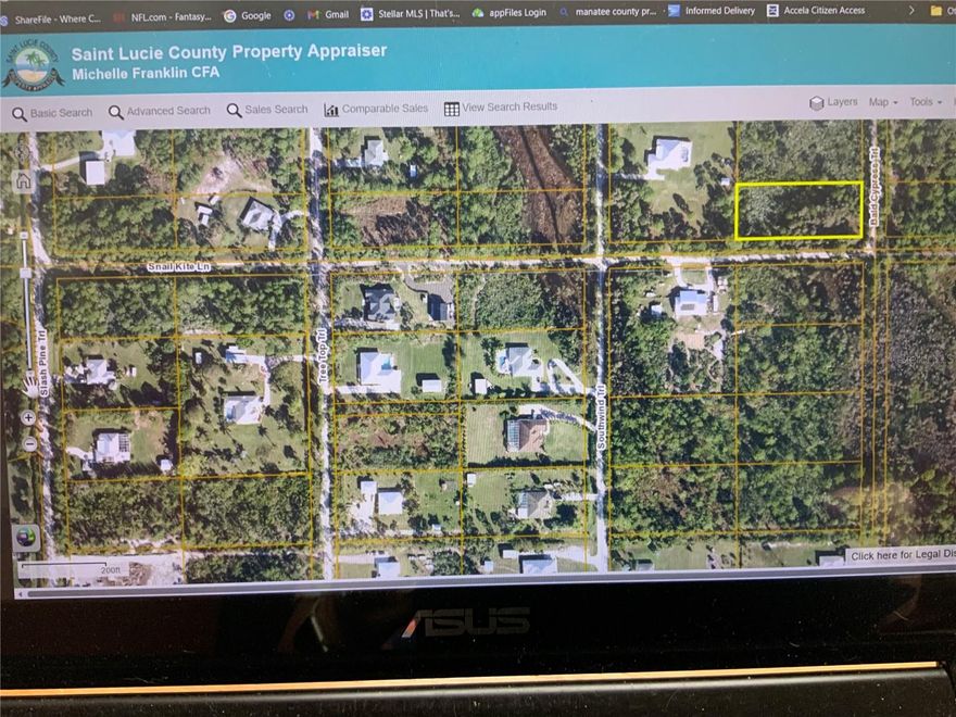 Price Improvement! Vacant residential lot offering country living yet so close to shopping, eateries, Indrio Preserve, golf, beaches, Hutchinson Island, and more.  Heavily, unimproved wooded lot on dirt road. Flood zones X and AH. Considerable wetlands on property.   Centrally located. Close to US 1 Highway.  Lot is 300' x 129' and is just shy of an acre (.94) so considered non-conforming by County.  New construction nearby. Seller requires custom contract and terms.  Call for details.