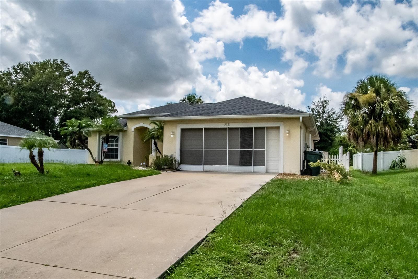 Welcome to 3721 Monday Terrace in beautiful North Port FL . The 3 bed room, 2 bath, with attached 2 car garage is just what you have been waiting for. From the moment you enter you will notice the quality and craftsmanship from years gone by. This quant home offers an owners suite with walk in closet and very large bath area. The large Great room is open to the dining room and breakfast nook. New roof in 2023 along with Sliding Hurricane protection through entire home. You will definitely enjoy your outdoor screened in porch for reading or entertaining guests. Conveniently located near Hospitals, Shopping, Golfing and the beech's.